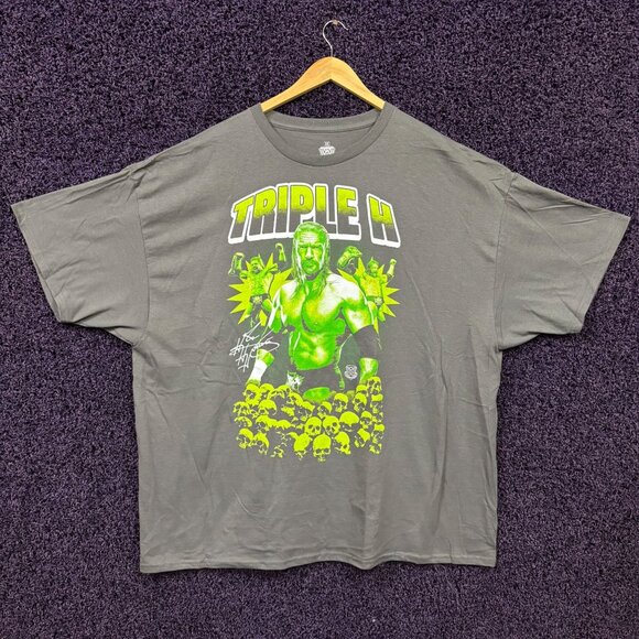 Triple H Neon Monochrome Poster Tshirt size 3XL - Picture 1 of 4
